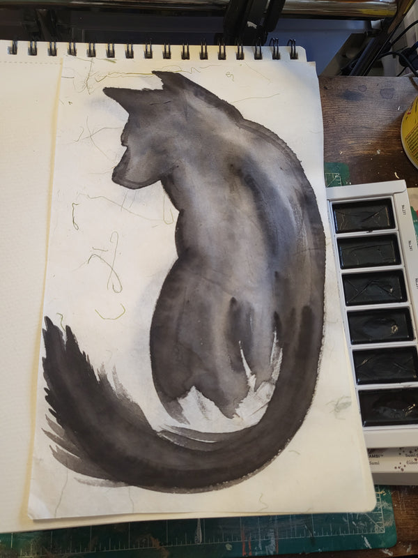 ✒️Samples of Sumi Ink