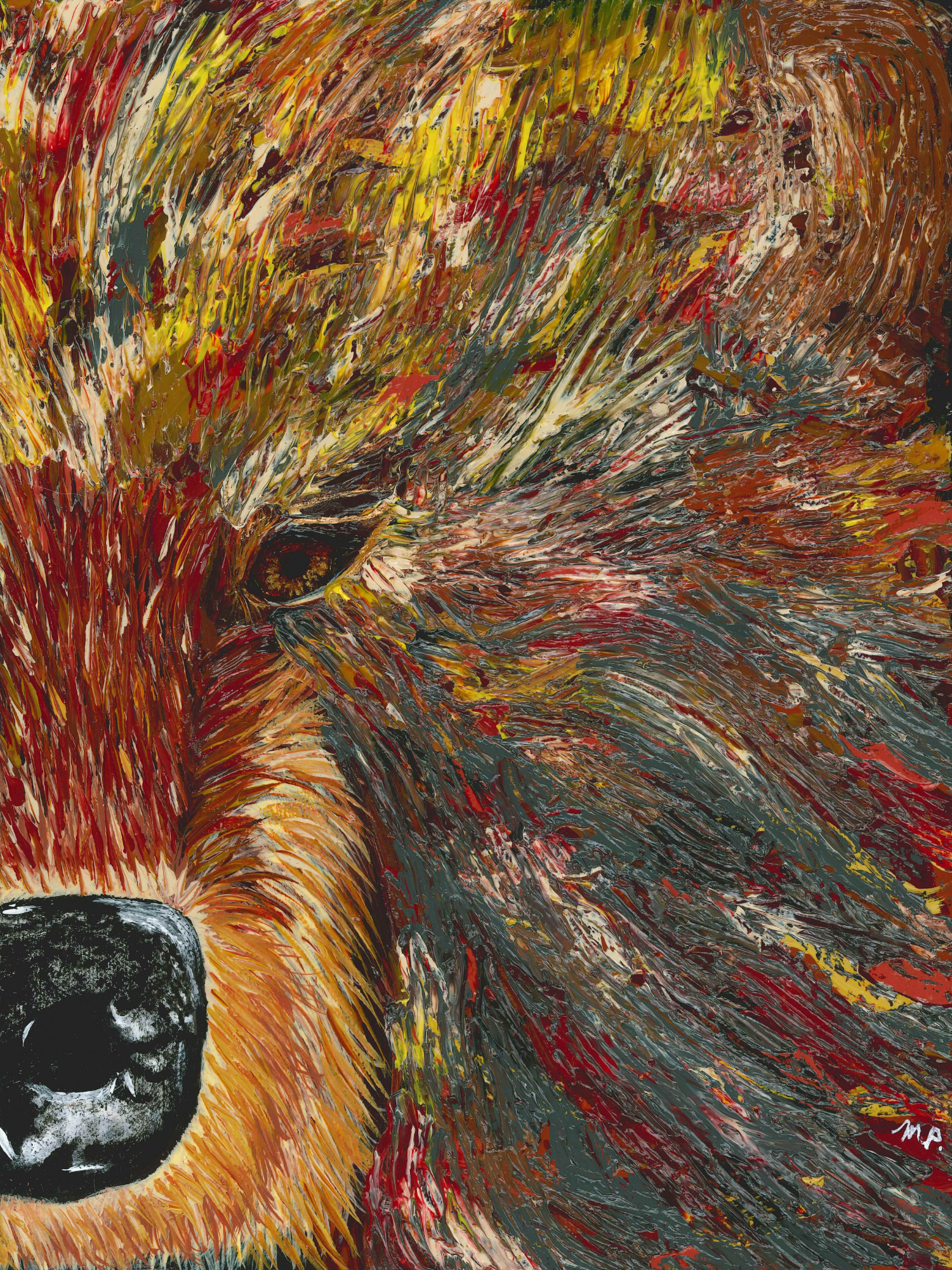 Flow - Original Acrylic Abstract Artwork 9x12"