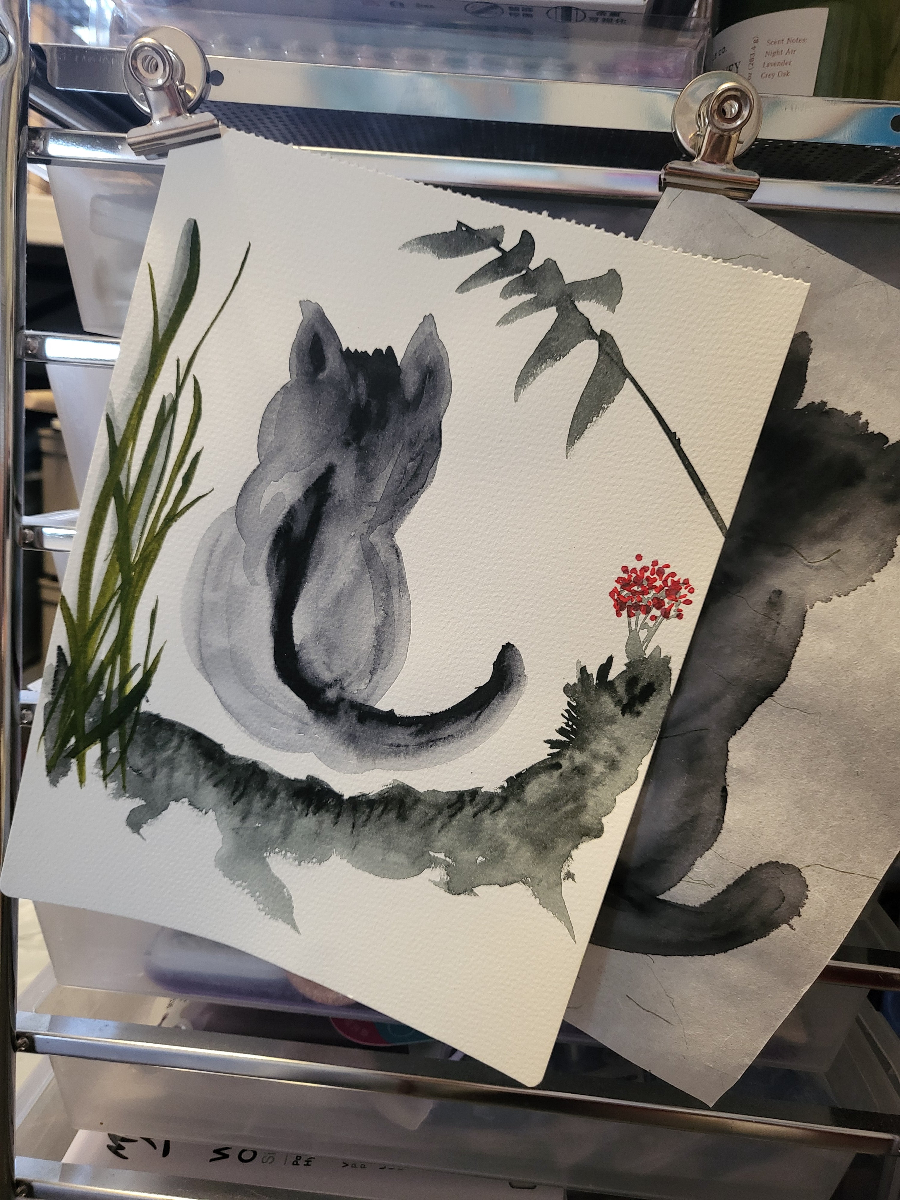 ✒️Samples of Sumi Ink